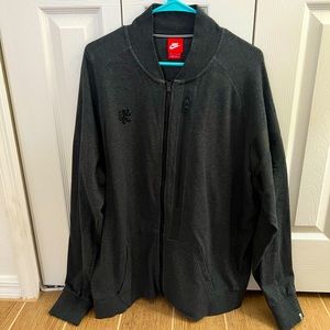 Mens Nike Lebron James Track Jacket Gray